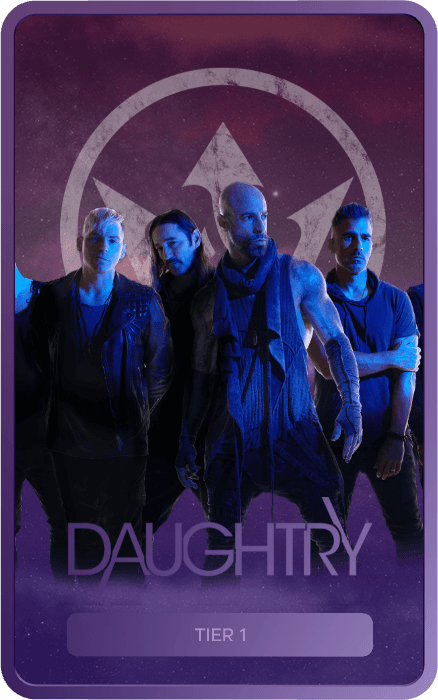 Daughtry Fan VIP Pass front view