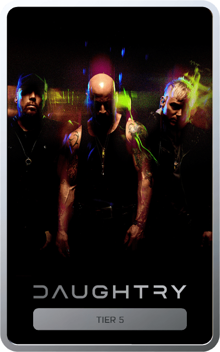 Daughtry Fan VIP Pass front view